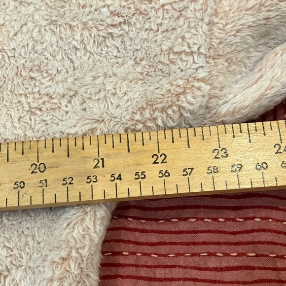 Women’s size small light pink / beige Denver Hayes Plush Hooded Sweatshirt Dress - Picture 6 of 16